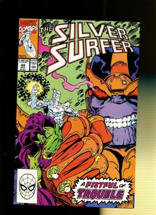 Silver Surfer 44 Vf 7.  5 1 Book 1st Infinity Gauntlet Jim Starlin & Ron Lim