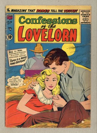 Confessions Of The Lovelorn 86 1957 Gd/vg 3.  0