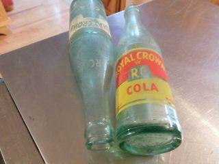 Rc Vintage Royal Crown Cola Nehi 10 Oz.  Soda Bottles