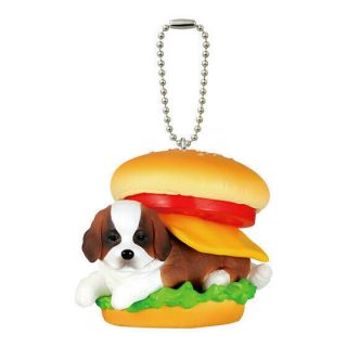 A112 Bandai Anicolla Inupan Dog Bread Charm Figure 8 Saint Bernard Hamburger