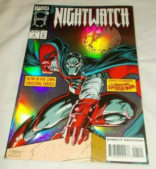 Nightwatch 1 Stan Lee Signed 1994 Spider - Man
