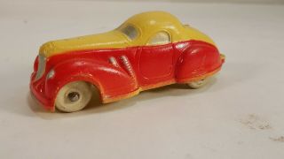 Vintage Sun Rubber Toy Car Auburn Cord Coup.  Vintage.