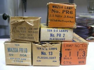 General Electric & Westinghouse Mazda Lamps