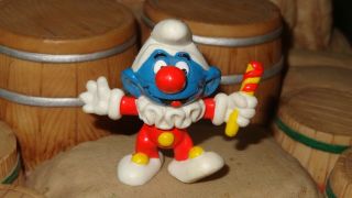 Smurfs Mcdonalds Jester Clown Smurf Vintage Rare Classic " M " Stamp 1996