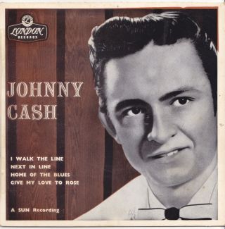 Johnny Cash Ep: I Walk The Line,  3 Aussie London Eza 1120 C=ex,  V=nm/nm 1958