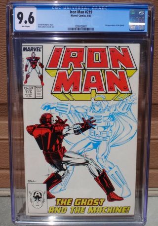 Iron Man 219 Cgc 9.  6 White Pages 1st Appearance Of The Ghost Ant - Man Avengers 1