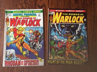 Warlock 1 & 2 Marvel Premier Comics Featuring Night Of The Man - Beast & Rhodan