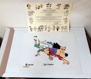 Underdog & Sweet Polly " Away We Go " Limited Edition Sericel Signed By Joe Harris