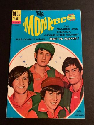 The Monkees 4 1967 Fine 6.  0 Silver Age Dell Comics Photo Cover