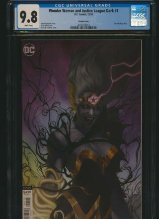 Wonder Woman And Justice League Dark 1 Dc 2018 Cgc 9.  8 Federici Variant Nr.  99