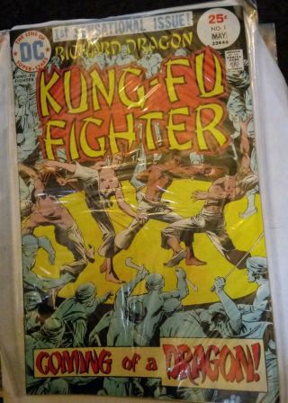 Dc The Line Of Stars 1 Kung Fu Fighter May 1975 Comic Book 1st Issue