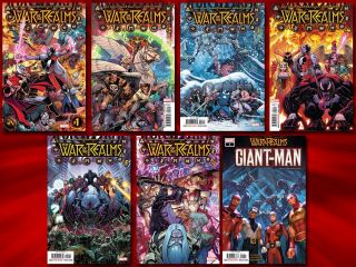 War Of The Realms 1 2 3 4 5 6 Complete Set Marvel Art Adams Covers Thor,  Bonus