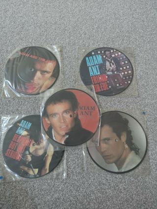 Adam Ant Vinyl Picture Disc Bundle Inc Puss ' n ' Boots/friend Or Die And Others 6