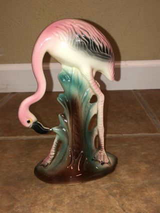Vintage Maddux Bowing Pink Flamingo Figurine - California Pottery Series