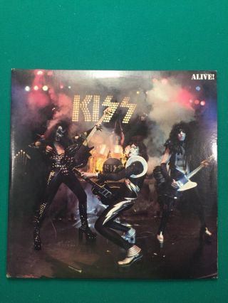 Kiss Alive 2 Vinyl Lp Gatefold Set With Poster Book Insert Vg,