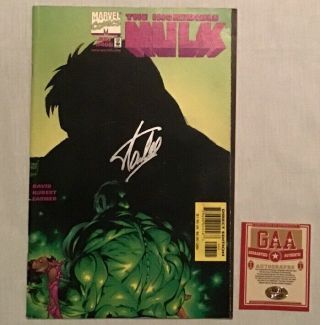 The Incredible Hulk Comic 466 Signed By Stan Lee Gaa 28940