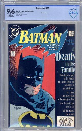 Batman 426 Cbcs 9.  6 Mignola Aparo Starlin Joker " A Death In The Family " Begins