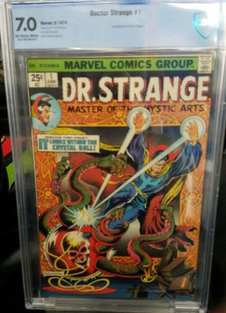 Dr Strange 1 Marvel1974 Cbcs 7.  0 (like Cgc) 1st Silver Dagger Oww Pages