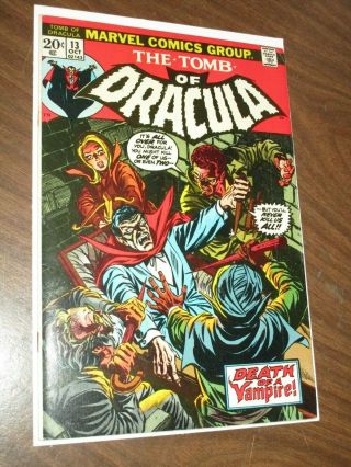 Tomb Of Dracula 13 (marvel Comics 1973) Origin Blade The Vampire Slayer Key