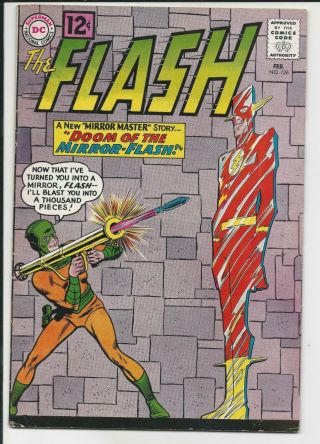 Vintage Silver Age Dc Comics The Flash Mirror Master Story Number 126 Comic Book