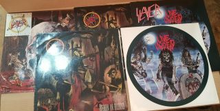 Slayer Live Undead Album X 2 / Reign In Blood X 2 / South Of Heaven Albums Lp