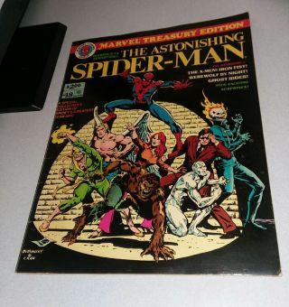Marvel Treasury Edition 18 Astonishing Spider - Man 1974 Comics Ghost Rider