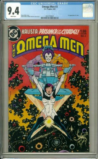 Omega Men 3 (dc Comics,  1983) Cgc Graded 9.  4 White Pages Lobo