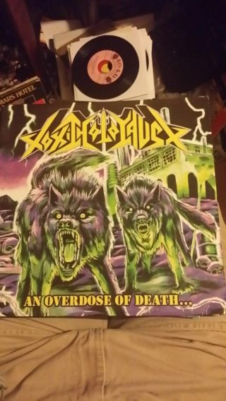 Toxic Holocaust " An Overdose Of Death " 2008 Relapse Records Black Metal Rock Lp