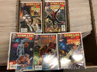 Stan Lee Meets Spider - Man Silver Surfer Doom Thing Dr Strange Complete Set Vf/nm