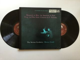 1955 The Serious Gershwin Morton Gould 2 Vinyl Lp Box Set Rca Shaded Dog Nm/m