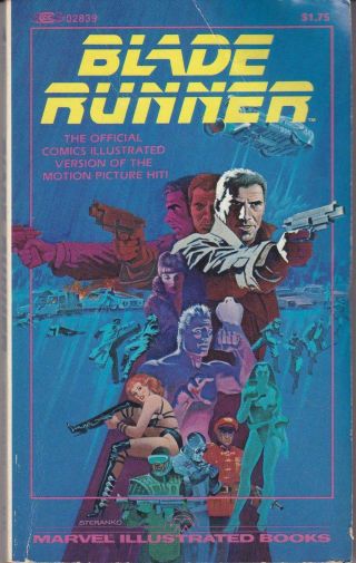 1982 Blade Runner Marvel Comics Illustrated Pb Jim Steranko Cover Scarce