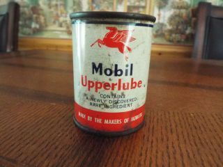 Antique Mobile Socony - Vacuum Oil Co Upperlube Very Small Can " Contains Rare Ing "