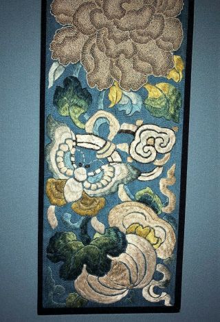 20thC CHINESE SILK EMBROIDERY PANELS Forbidden Stitch 3