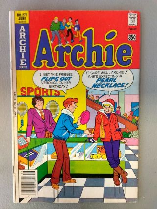 Archie Comics 271.  " Pearl Necklace " Issue.