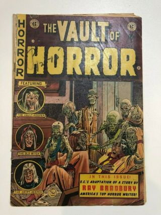 Vault Of Horror 29 Gd - 1.  8 Ec Horror Golden Age 1950 