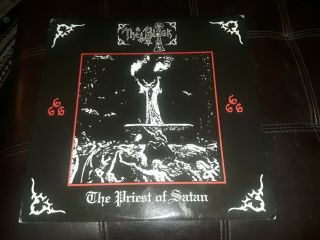 The Black - The Priest Of Satan Lp First Press Rare Oop Dark Funeral Marduk