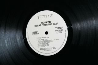 DOKKEN Beast From The East 2LPs Elektra 9 60823 - 1 1988 1st PR Promo VG,  /VG,  OIS 6
