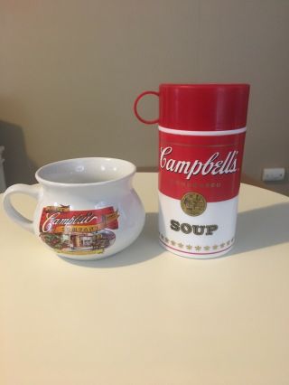 Campbell’s Soup Thermos And Soup Mug - Collectable
