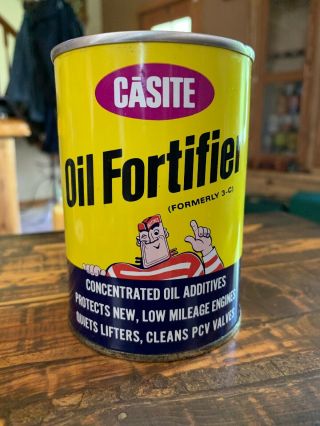 Vintage Nos Casite Oil Fortifier Oil Can