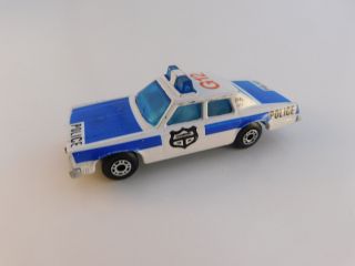 Matchbox Lesney 1979 Superfast 10 Plymouth Gran Fury Police Diecast Model 1:64