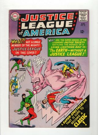 Justice League Of America 37 F - 5.  5 Off White Pages 1st Sa Mr.  Terrific