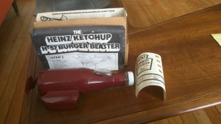 Rare Heinz 57 Ketchup Burger Blaster Spaceship Advertising Toy Nib