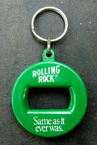Rolling Rock Beer Metal Bev.  Key (canada) Bottle Cap Opener Keychain Latrobe Pa