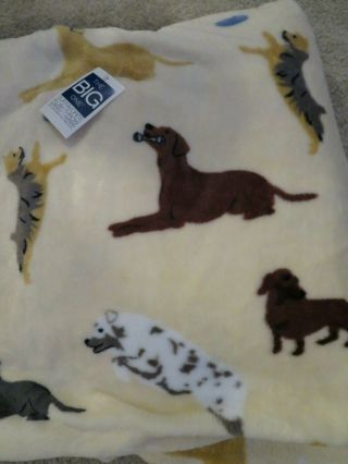 The Big One Plush Oversized Throw Blanket - Dachshund Dogs 5ft X 6ft