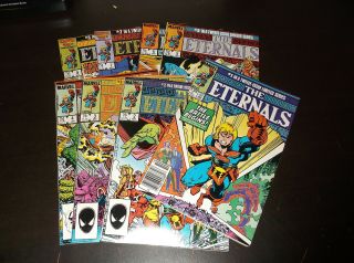 1986 The Eternals Marvel Comic Book Run 1 - 8 Limited Series