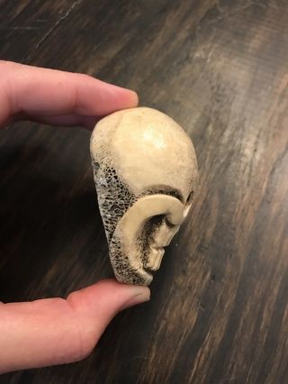 1 Tibetan Old Antique Skull Bead Citipati Skull Kapala Skull 3