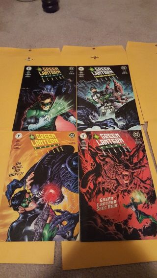 Green Lantern Vs Aliens Complete Run 1 - 4 Dc/ Dark Horse Comics 2000