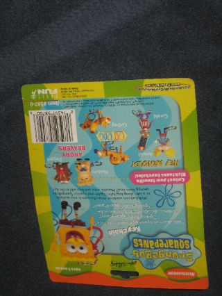 SPONGEBOB SQUAREPANTS Foam Keychain - Nickelodeon Cartoon Vintage 2000 NIB 2