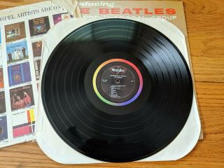 Introducing.  The Beatles 1964 Vee Jay VJLP Oval logo,  Rainbow Band VG/VG 5