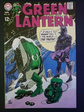 Green Lantern 68 Dc Comics April 1969 Silver Age Fn,  6.  5 20 Off